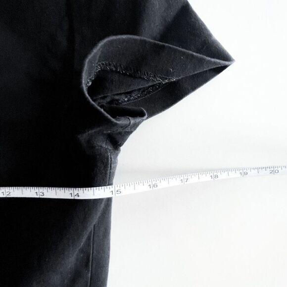 Banana Republic Women's Whipstitch Dress Lace Stitch Short Sleeve Black Size 4 - Picture 6 of 7